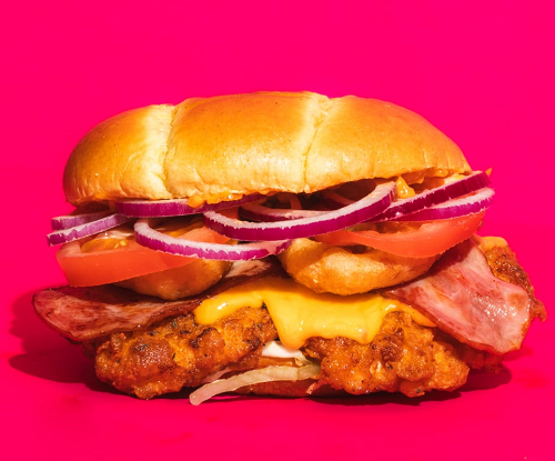 Two Birds One Bun Burger 