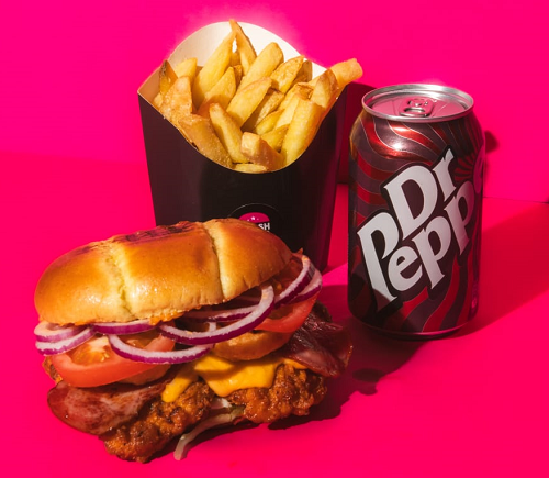 Two Birds One Bun Burger Meal 