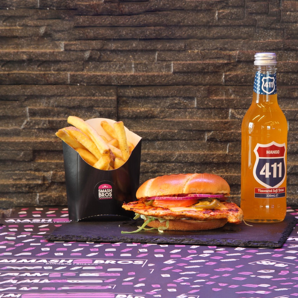 Cheeky Peri Burger Meal 